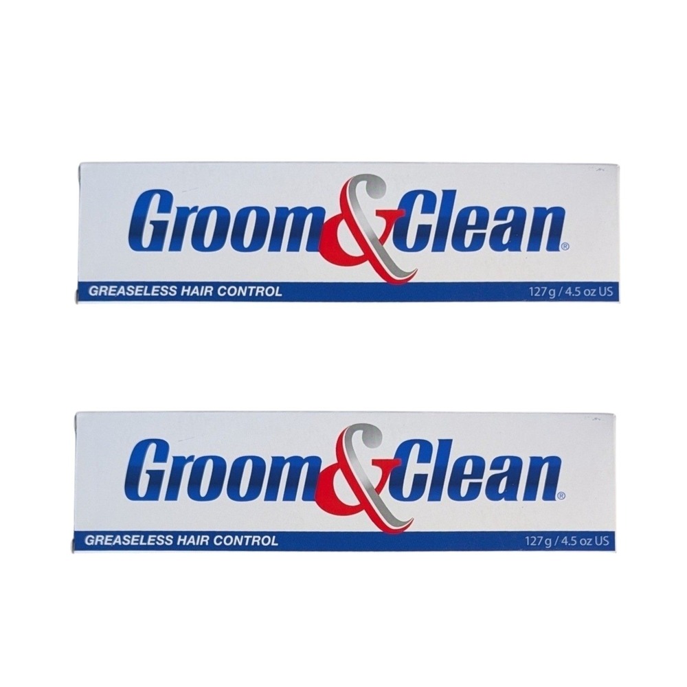 Groom & Clean Greaseless Hair Control 4.5 oz Exp 11/2026 Lot of 2